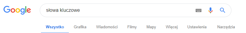 Czy jest słowo kluczowe?