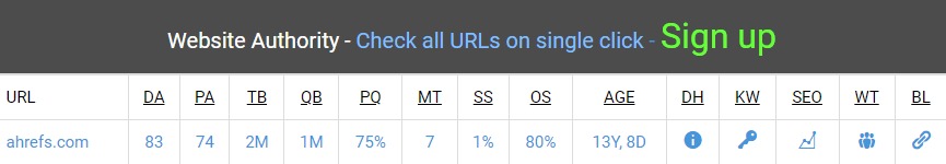 Zdj 5. Sprawdzanie danych domeny (wraz z jej wiekiem) w Website SEO Checker.