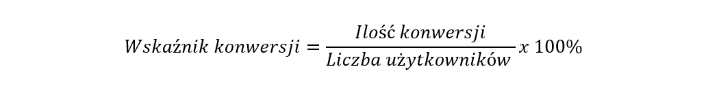 Wzór na współczynnik konwersji