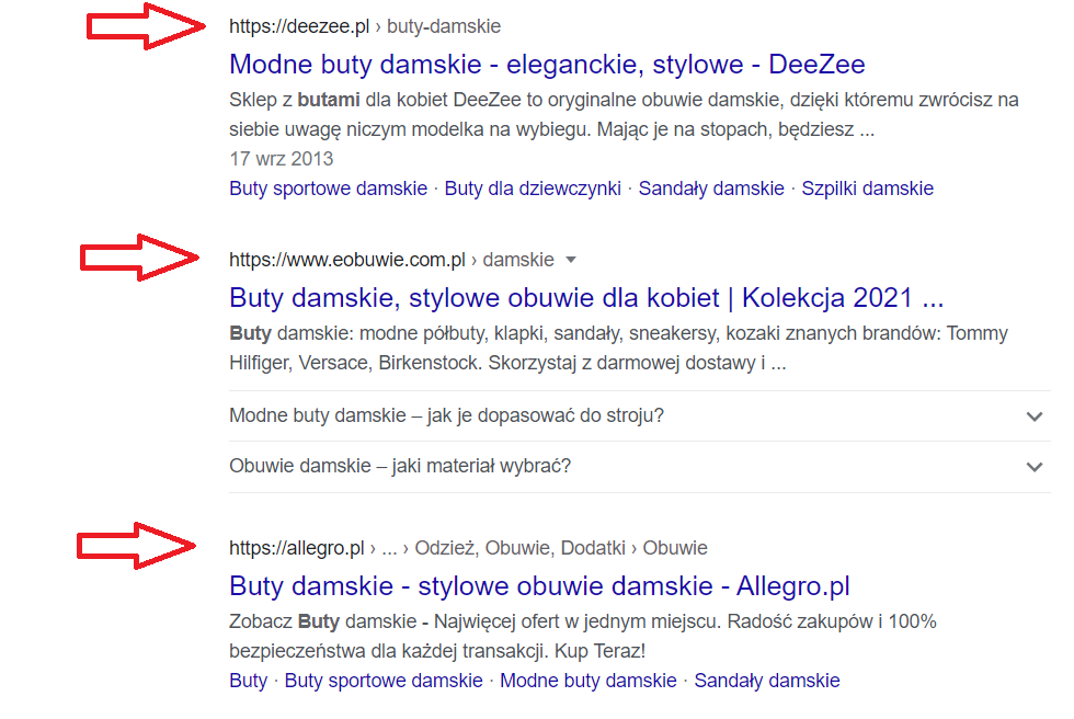 Wyniki organiczne dla frazy buty