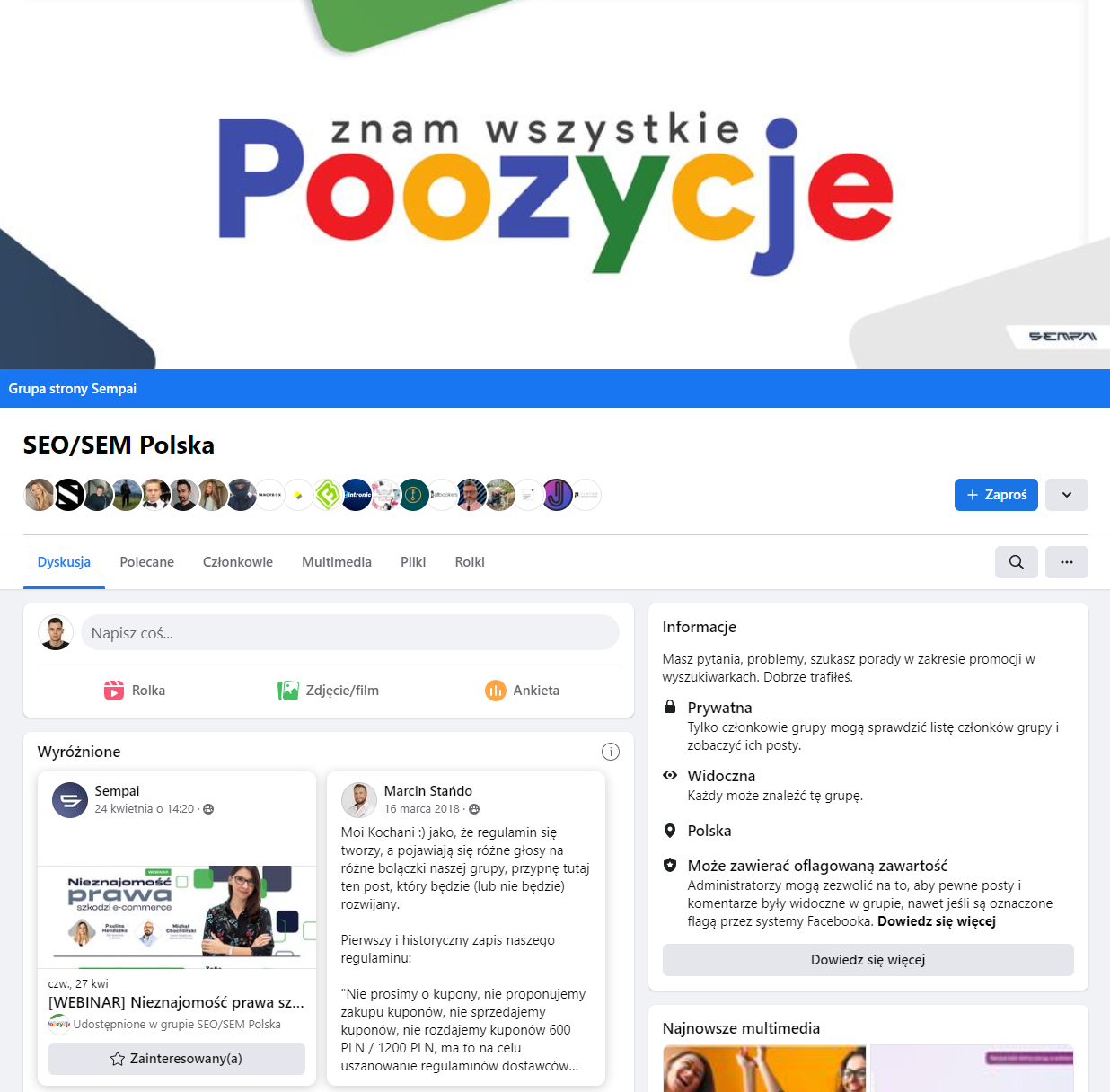 Grupa SEO/SEM Polska