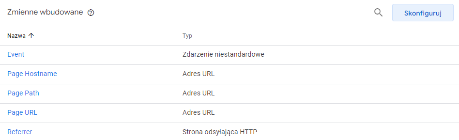 Zdj 5. Konfiguracja zmiennych.