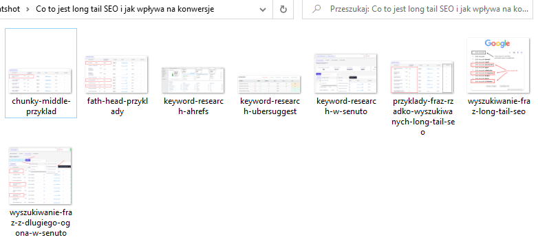 Zdj 1. Prawidłowo nazwane pliki graficzne.