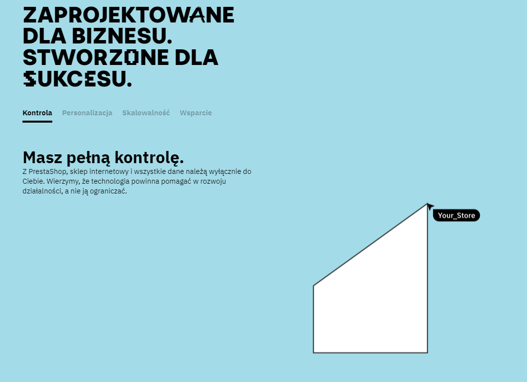 Zdj 2. Konfiguracja Open Source – pełna kontrola po stronie właściciela. Źródło: pl.prestashop.com.