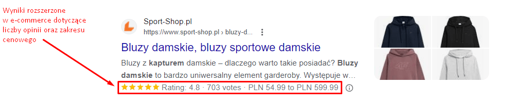 Zdj 3. Rich snippets w e-commerce.