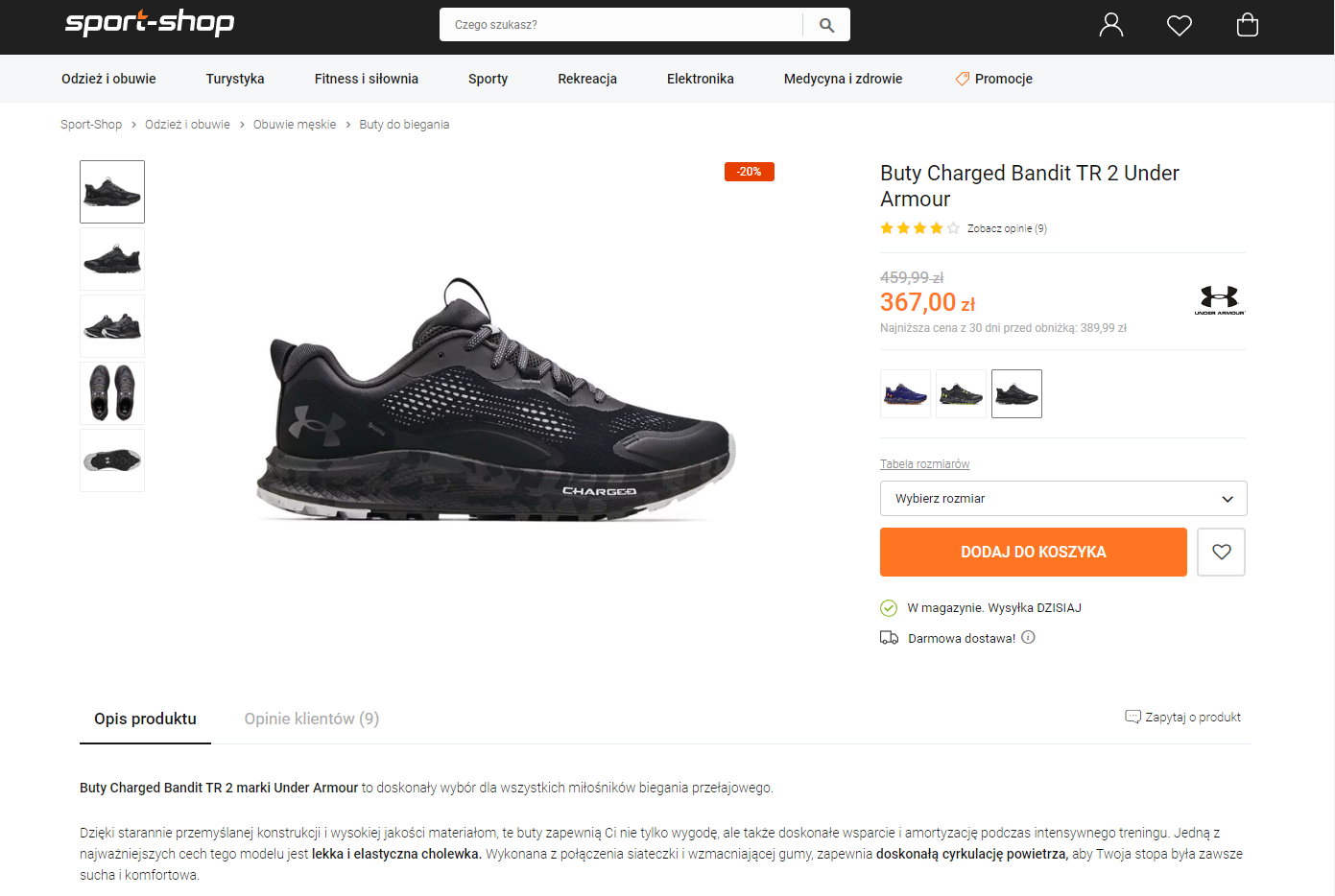Zdj 3. Jakościowa karta produktu w e-commerce.