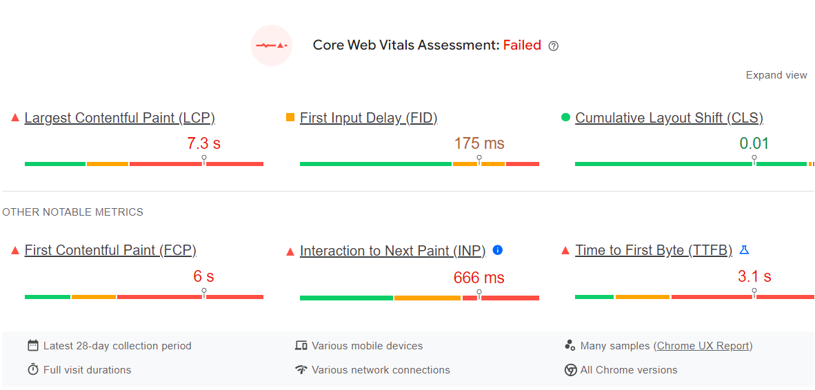 Zdj 4. Efekty poprawy wydajności witryny – analiza w Google PageSpeed Insights.