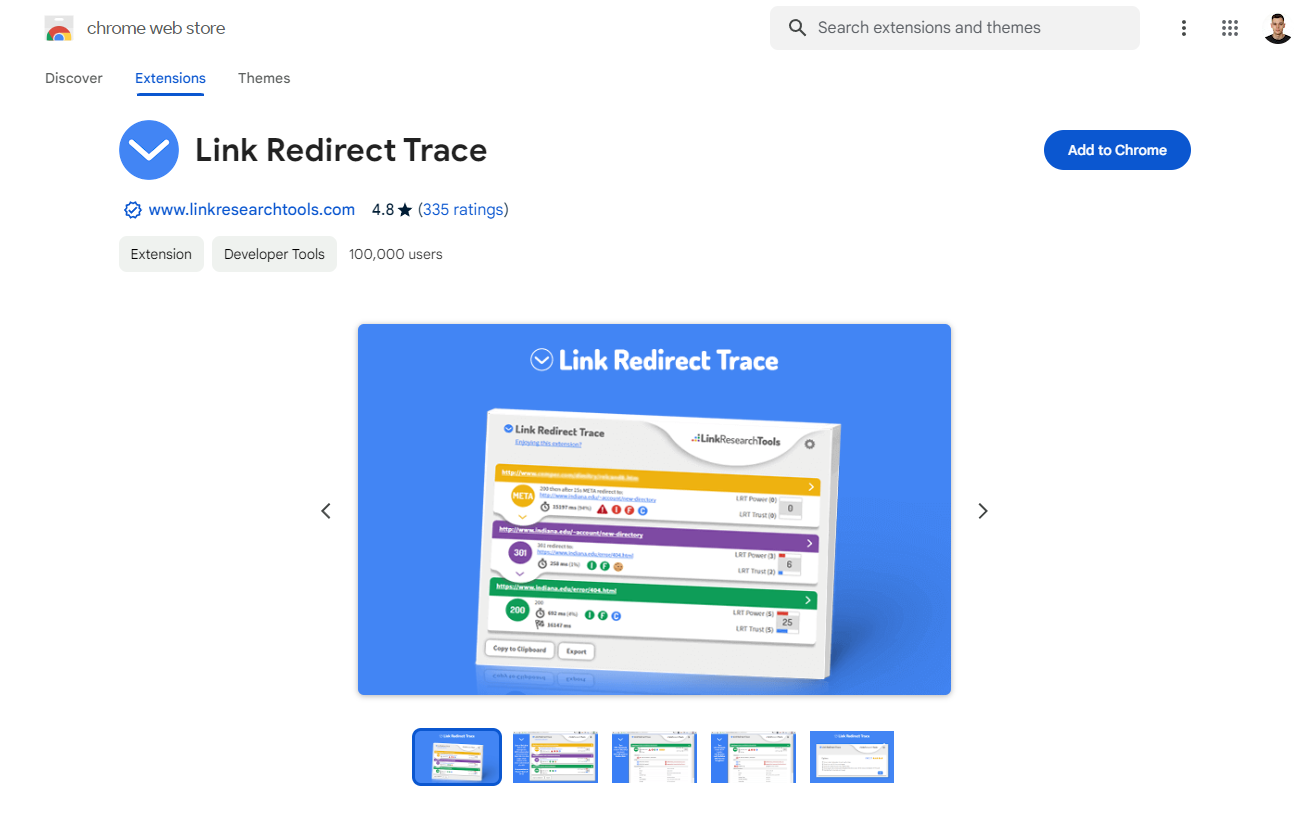 Link Redirect Trace