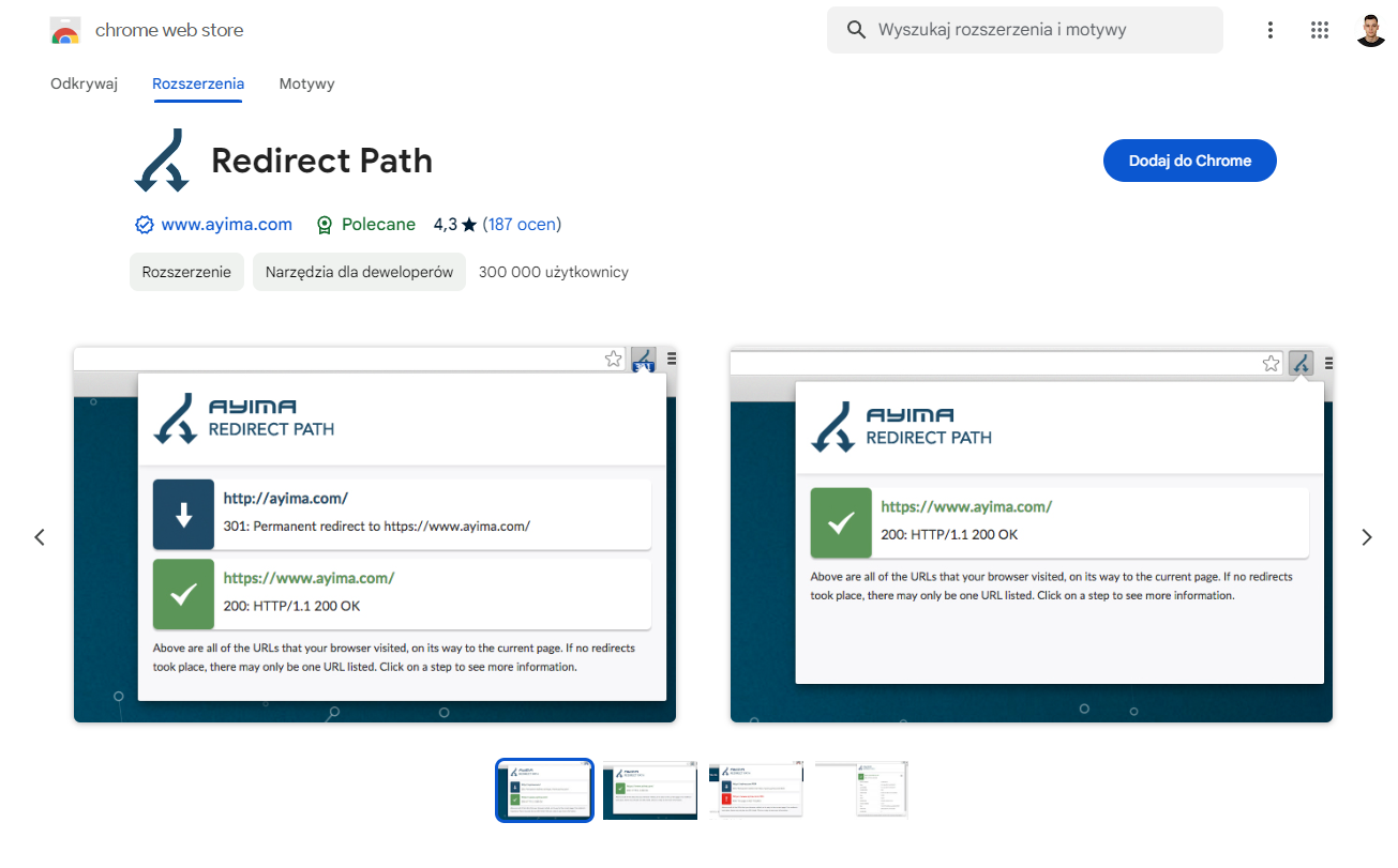 Redirect path