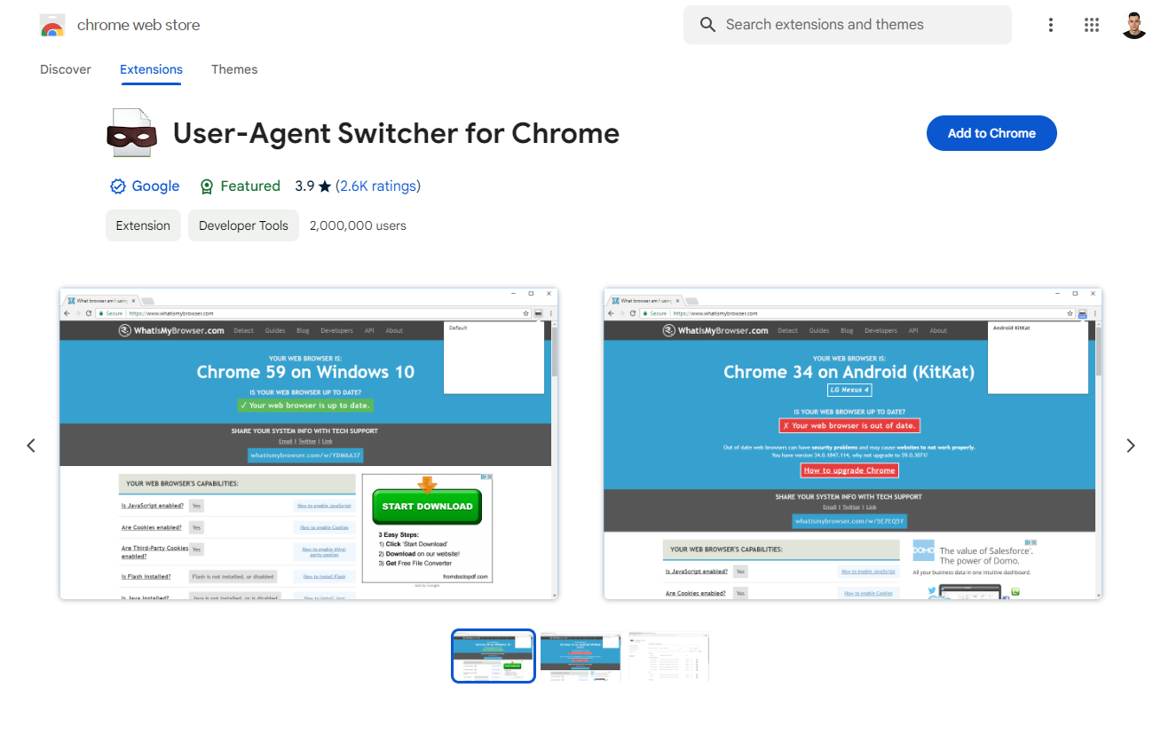 User-Agent Switcher