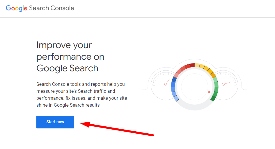 Zdj 1. Rozpoczęcie przygody z Google Search Console. Źródło: search.google.com/search-console/about